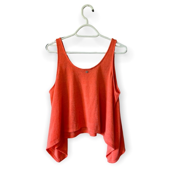 Guess Coral Hi-Lo Knit Crop Top size XS - Picture 2 of 5